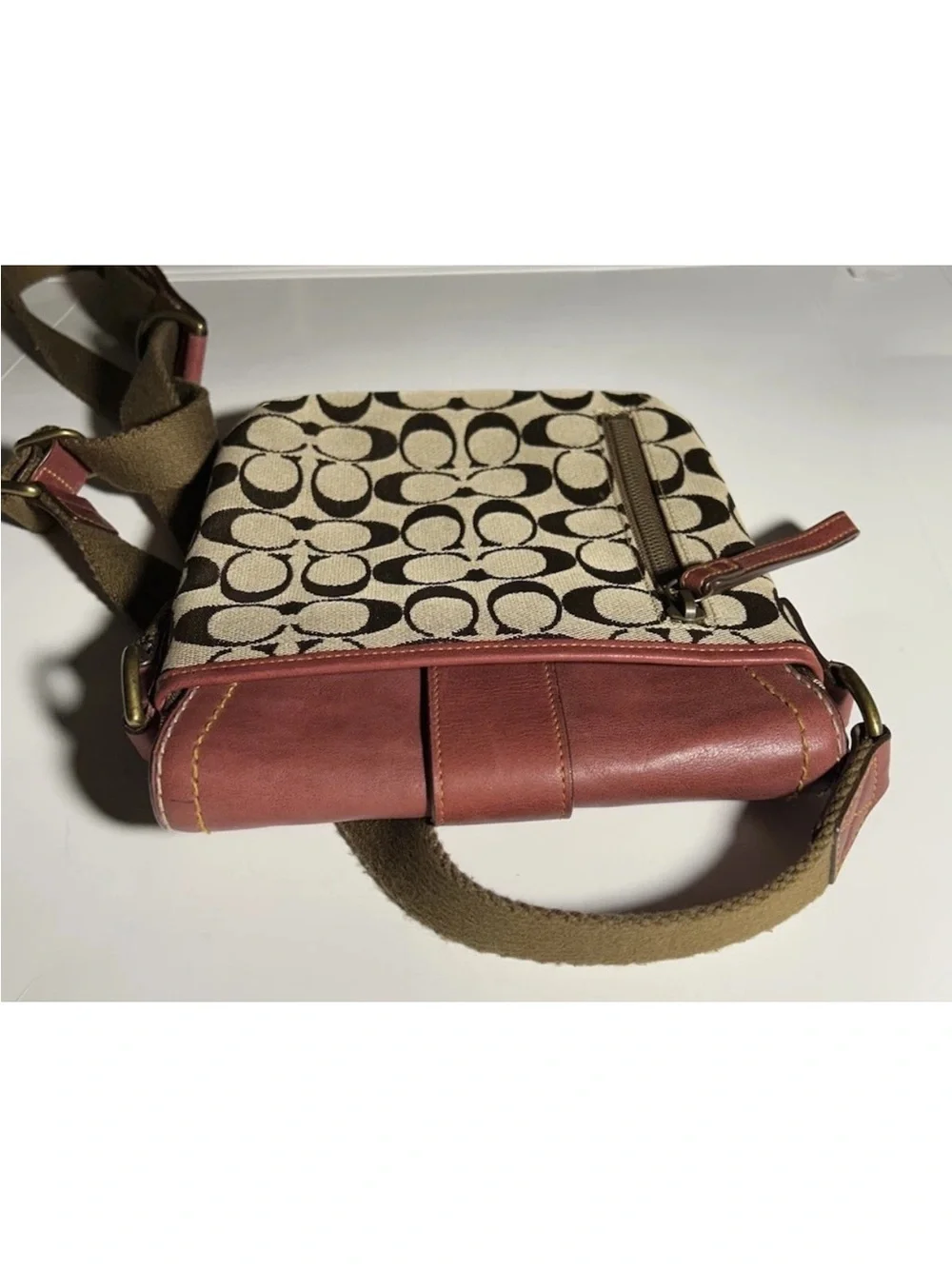 Coach Crossbody Bag 2004 Special Edition, Oxblood Leather and Suede Rare/Vintage